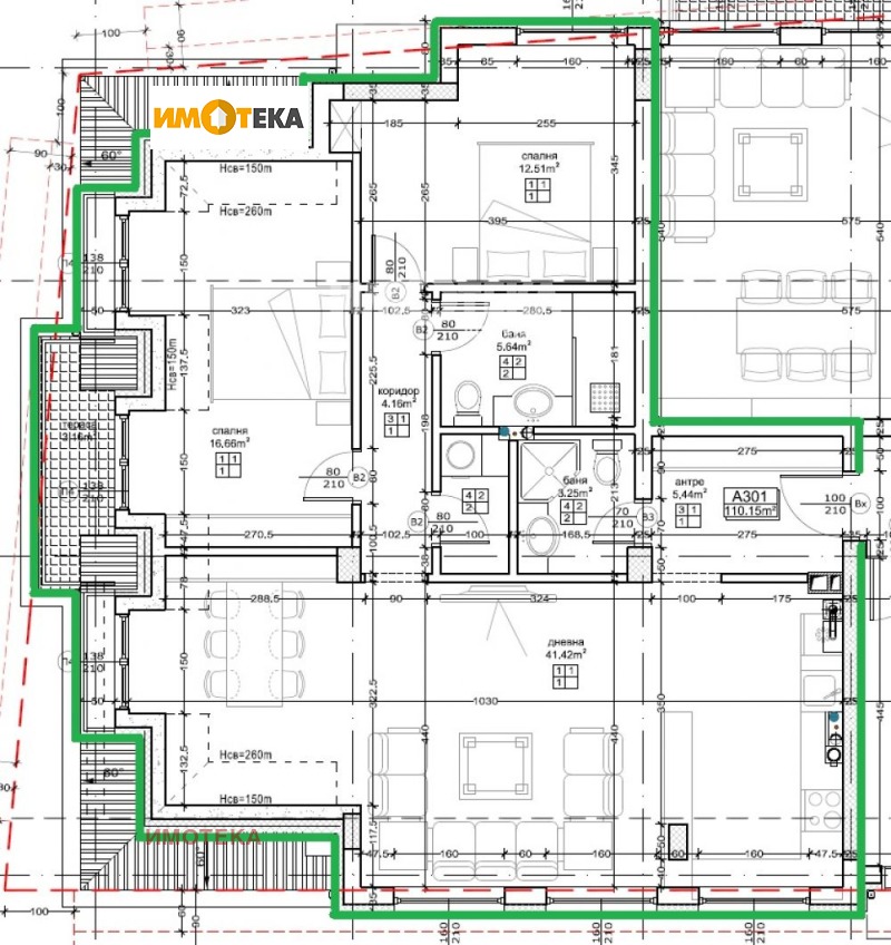 À venda  2 quartos Sofia , Malinova dolina , 132 m² | 88236350 - imagem [2]