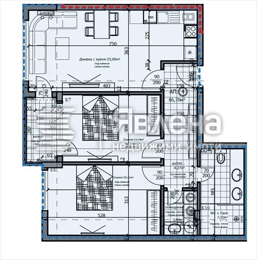 Продава  3-стаен град Благоевград , Освобождение , 95 кв.м | 32182344 - изображение [3]