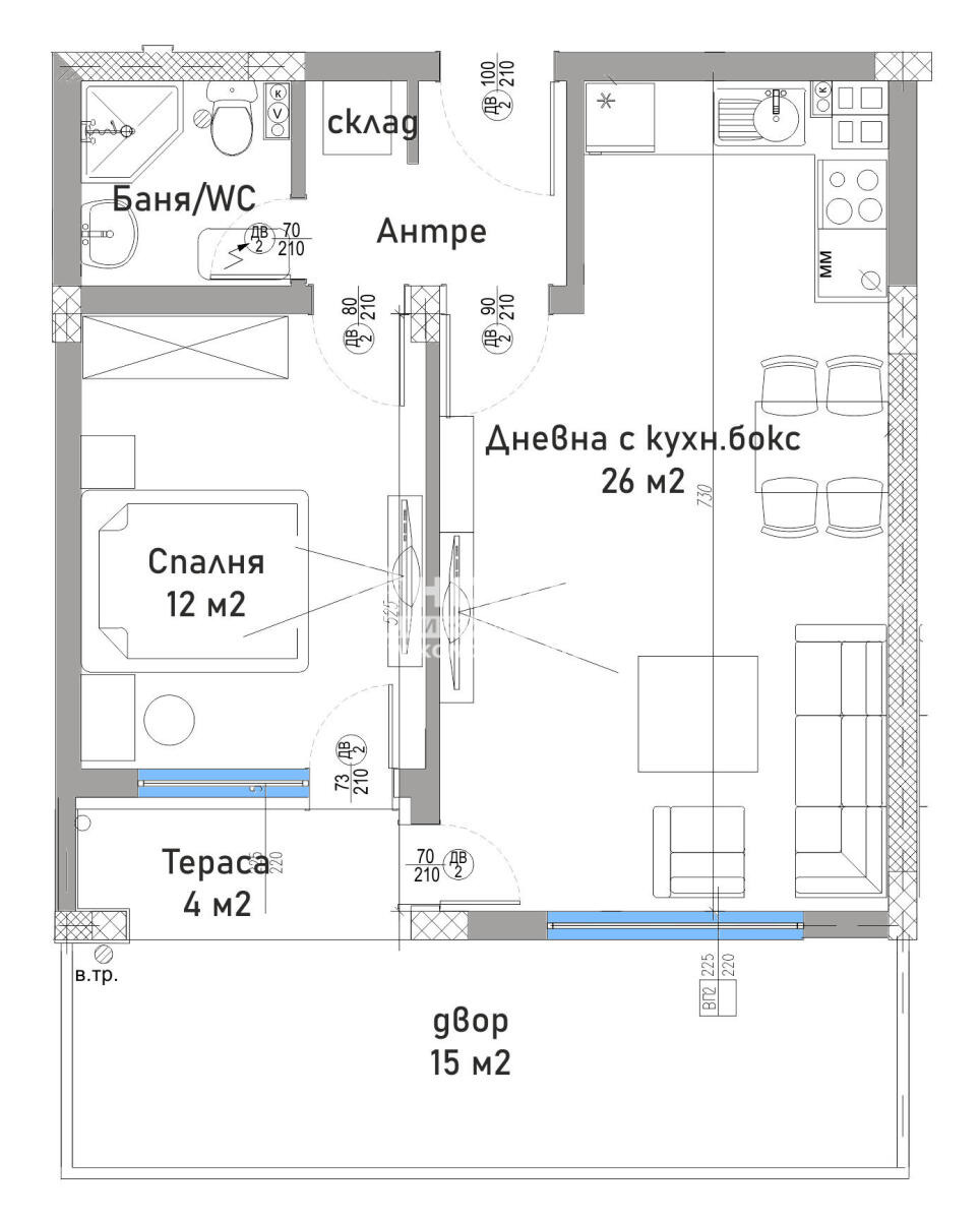 Продава 2-СТАЕН, гр. Пловдив, Остромила, снимка 3 - Апартаменти - 54792318