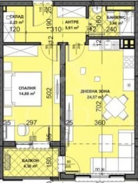 À venda  1 quarto Plovdiv , Ostromila , 73 m² | 55145790 - imagem [6]
