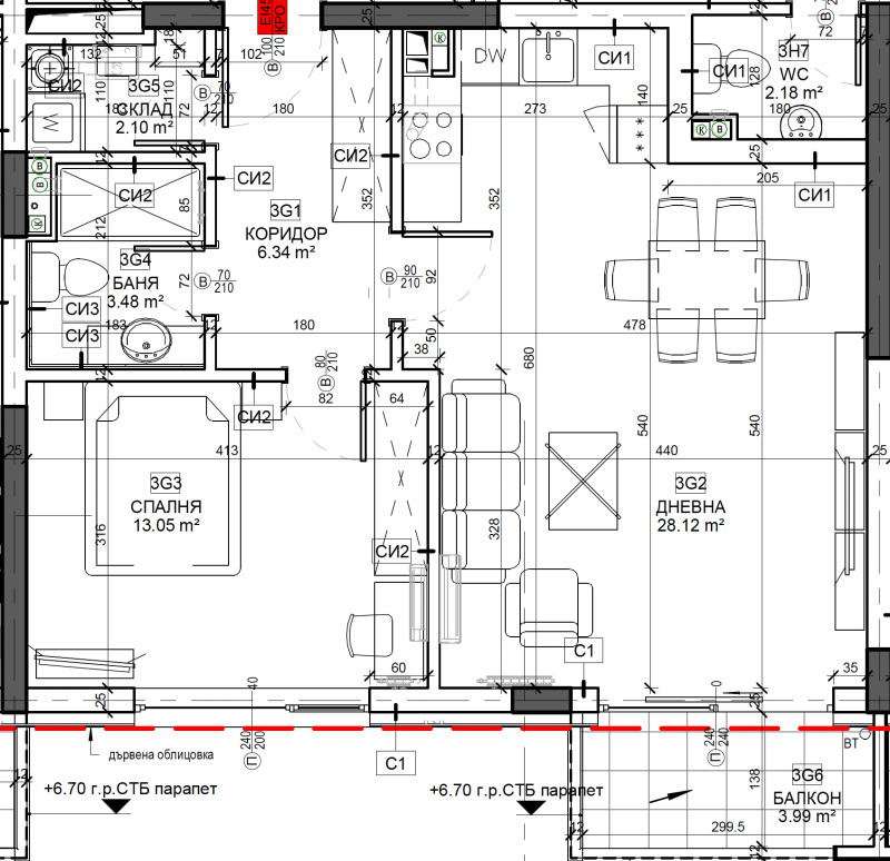 Продается  1 спальня София , Карпузица , 82 кв.м | 66614317 - изображение [10]