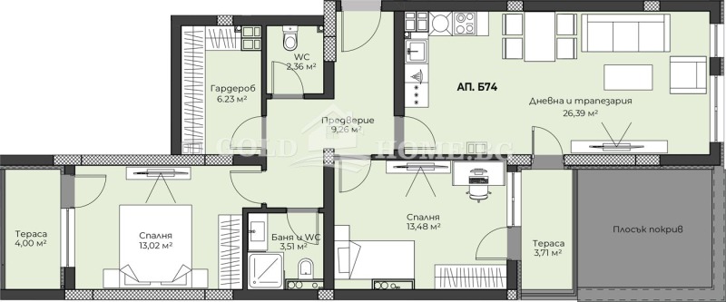 Na prodej  2 ložnice Plovdiv , Christo Smirnenski , 101 m2 | 21729484 - obraz [11]