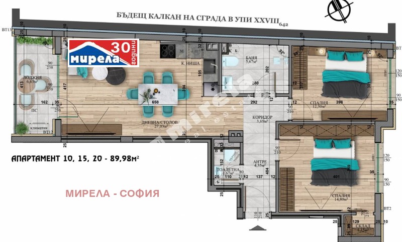 For Sale  2 bedroom Sofia , Studentski grad , 104 sq.m | 10103987
