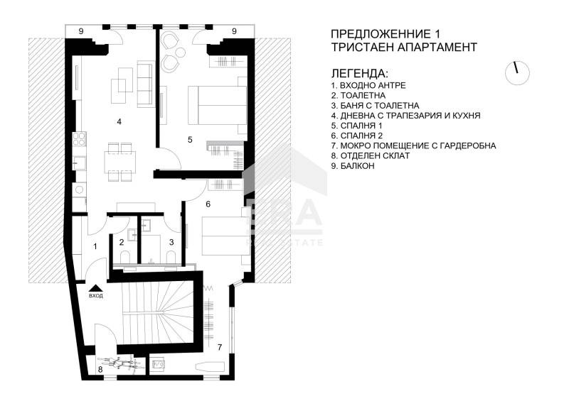 Te koop  2 slaapkamers Sofia , Tsentar , 100 m² | 69008349 - afbeelding [2]