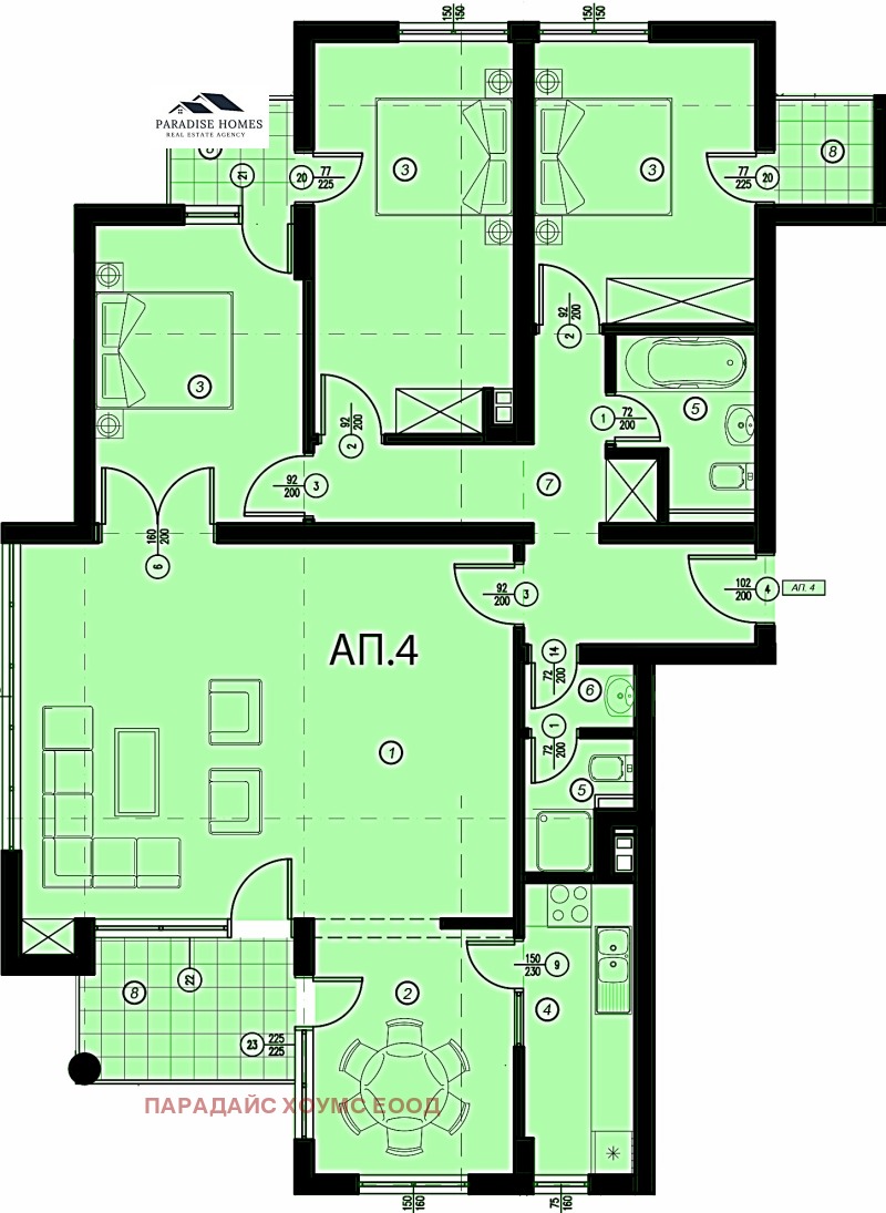 Продава 4-СТАЕН, гр. София, Манастирски ливади, снимка 17 - Aпартаменти - 48947749