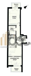 Продава 2-СТАЕН, град София, Център • 174000 € / 340314.42 лв. • 56372053 3