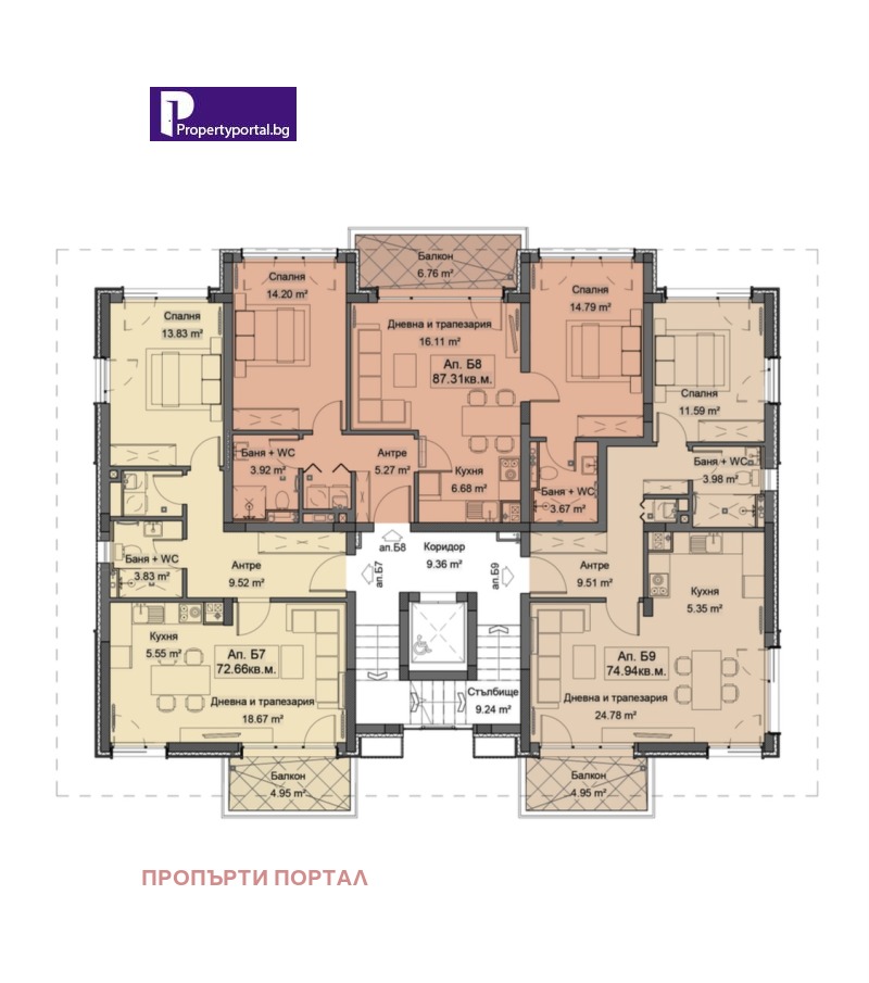 Na sprzedaż  1 sypialnia Sofia , w.z.Malinowa dolina , 94 mkw | 32559514 - obraz [2]