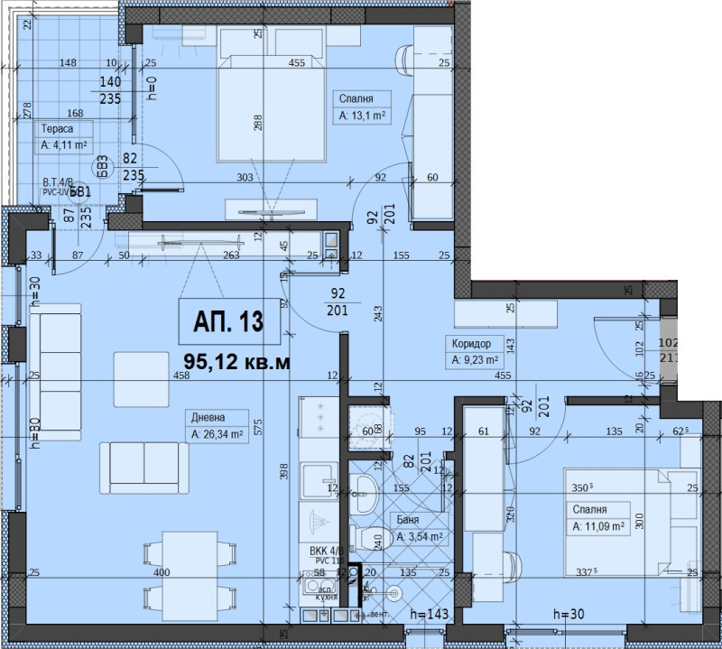 Продава  3-стаен област Пловдив , гр. Асеновград , 100 кв.м | 69646701 - изображение [2]