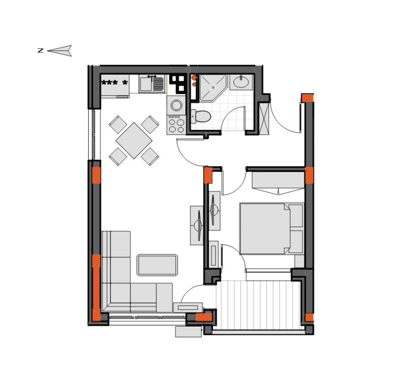 Продава 2-СТАЕН, гр. Стара Загора, Никола Петков, снимка 2 - Апартаменти - 53376341