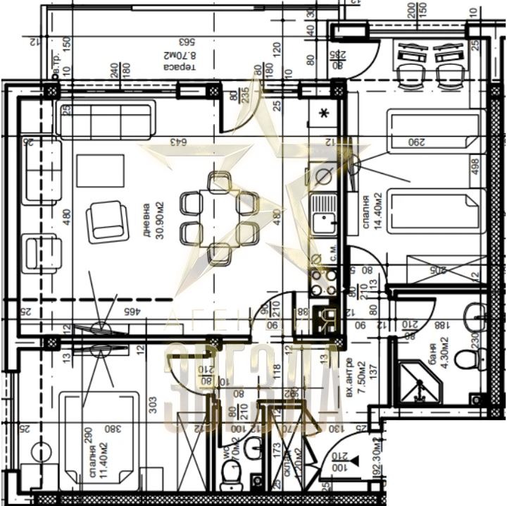 Продава 3-СТАЕН, гр. Пловдив, Южен, снимка 1 - Aпартаменти - 46663099