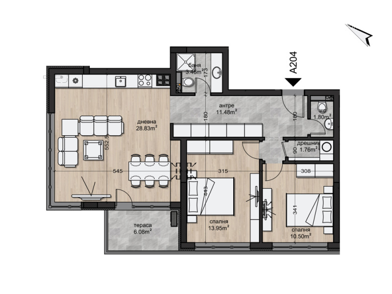 Myytävänä  2 makuuhuonetta Sofia , Ovtša kupel , 103 neliömetriä | 52902838 - kuva [15]