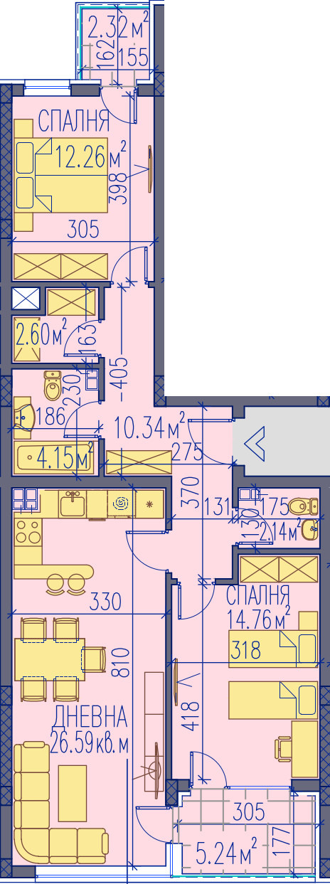 Продава 3-СТАЕН, гр. Пловдив, Каменица 2, снимка 2 - Апартаменти - 53957082
