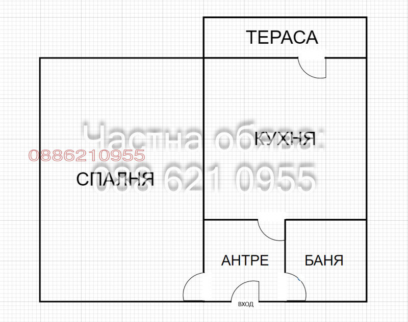 For Sale  Studio Ruse , Zdravets Sever 1 , 42 sq.m | 23003775 - image [3]