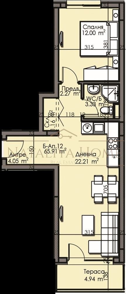 Продава 2-СТАЕН, гр. Бургас, Изгрев, снимка 2 - Aпартаменти - 47703169