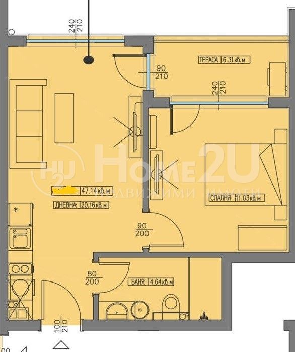 À vendre  1 chambre Varna , k.k. Zlatni pyasatsi , 55 m² | 70060908 - image [10]
