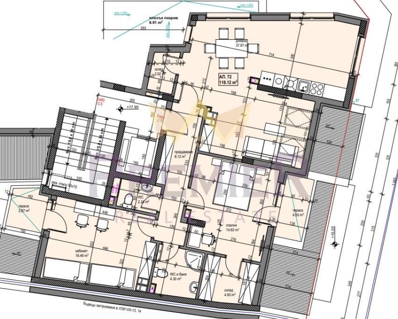 Na prodej  2 ložnice Sofia , Centar , 135 m2 | 49408245 - obraz [17]