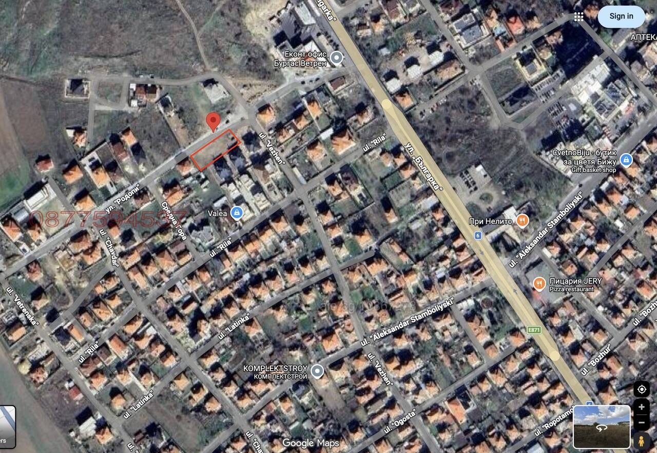 Продава ПАРЦЕЛ, гр. Бургас, Ветрен, снимка 2 - Парцели - 54812499