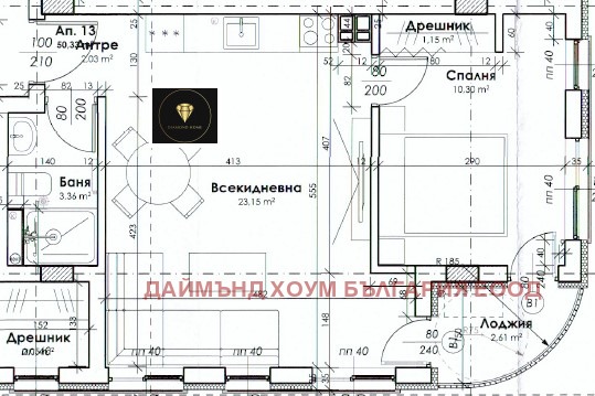 Til salg  1 soveværelse Plovdiv , Hristo Smirnenski , 60 kvm | 88391930 - billede [2]