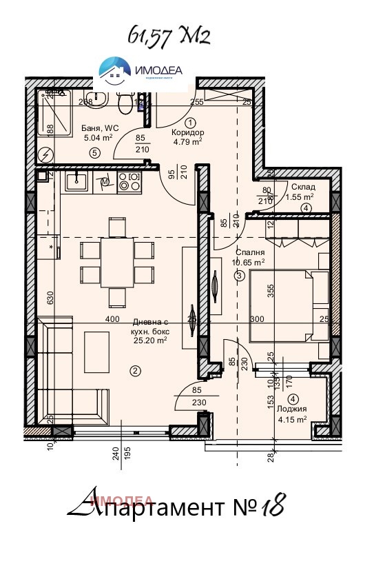 Продава  2-стаен град Велико Търново , Зона Б , 72 кв.м | 91763370 - изображение [3]