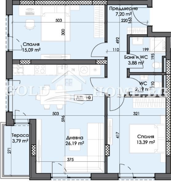 Продава 3-СТАЕН, гр. Пловдив, Тракия, снимка 3 - Апартаменти - 53970749