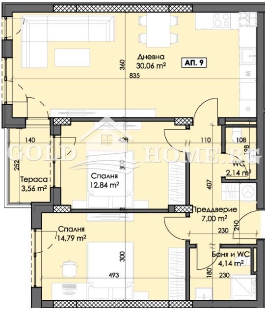 Продава 3-СТАЕН, гр. Пловдив, Тракия, снимка 5 - Апартаменти - 53970749