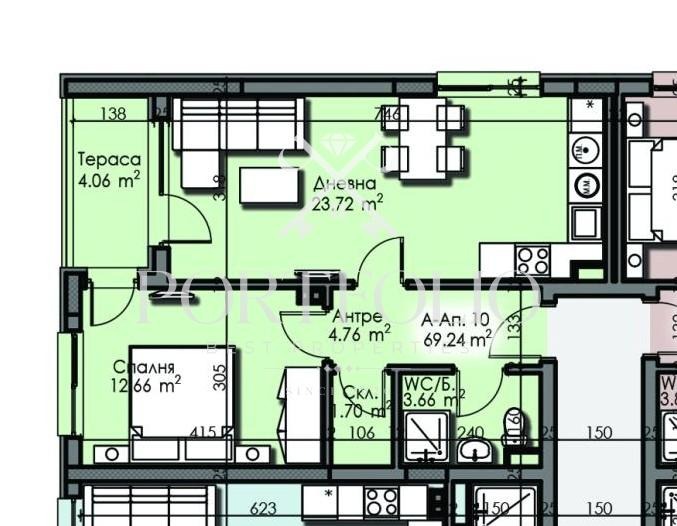 De vânzare  1 dormitor regiunea Burgas , Izgrev , 70 mp | 52841143 - imagine [2]