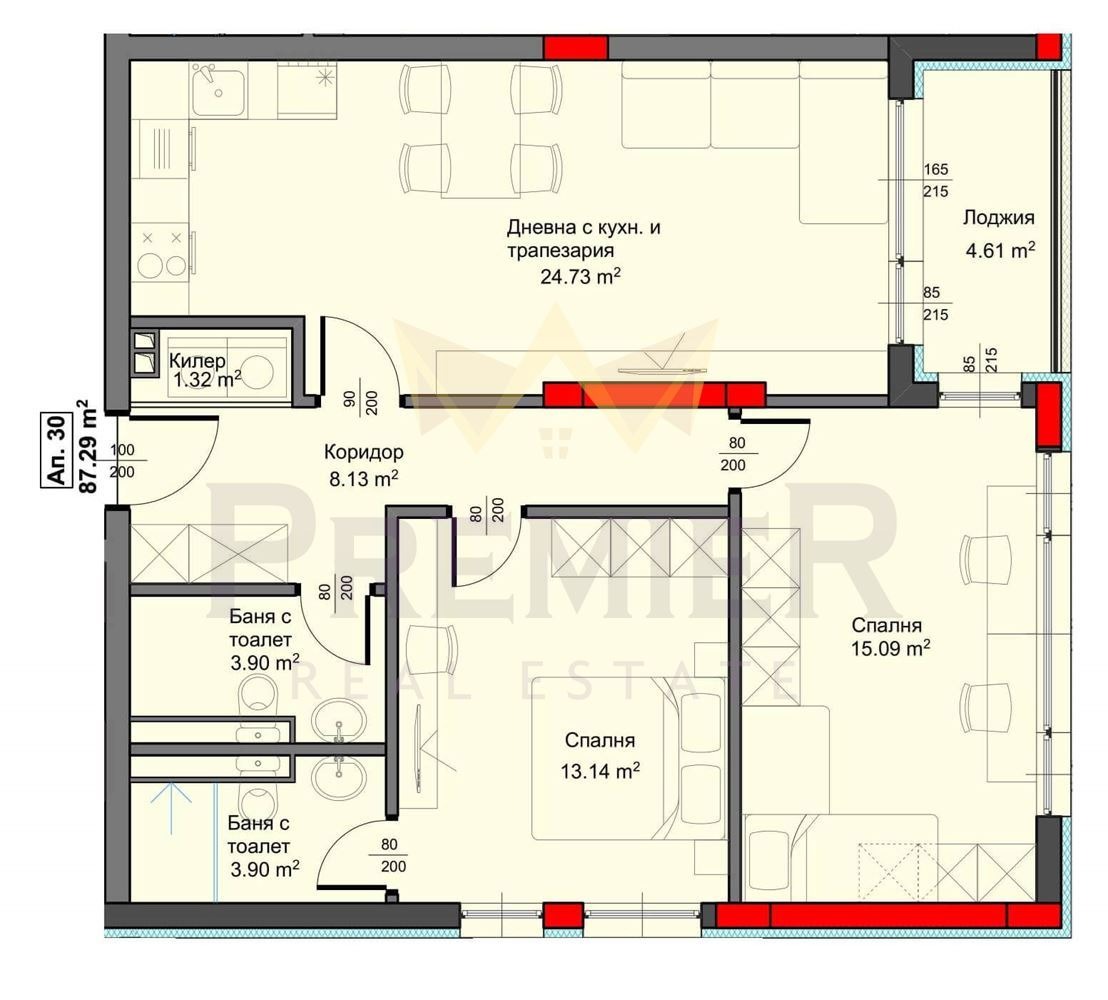 Продава 3-СТАЕН, гр. Варна, Аспарухово, снимка 10 - Апартаменти - 53943642