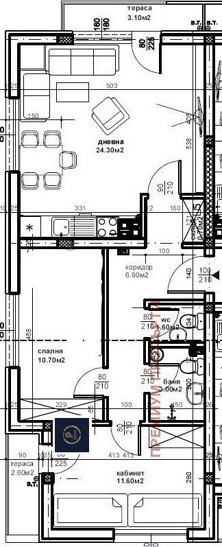 En venta  2 dormitorios Plovdiv , Kyuchuk Parizh , 90 metros cuadrados | 57226887 - imagen [2]