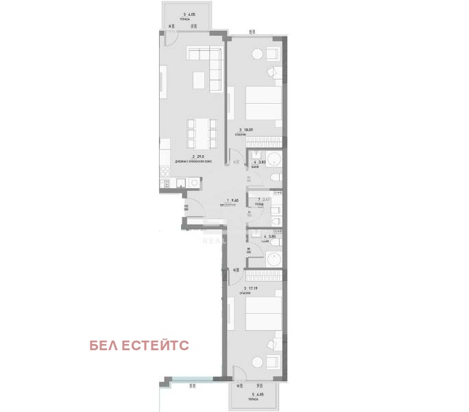 Продава  3-стаен град София , Малинова долина , 129 кв.м | 93139503 - изображение [7]