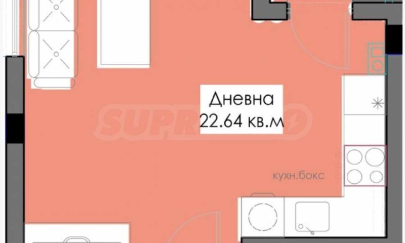 Продава  1-стаен град Бургас , Крайморие , 43 кв.м | 70564091 - изображение [2]