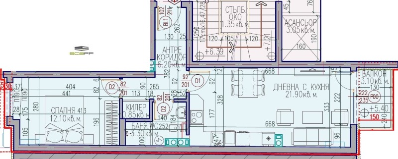 Продаја  1 спаваћа соба Пловдив , Кјучук Париж , 66 м2 | 48523880