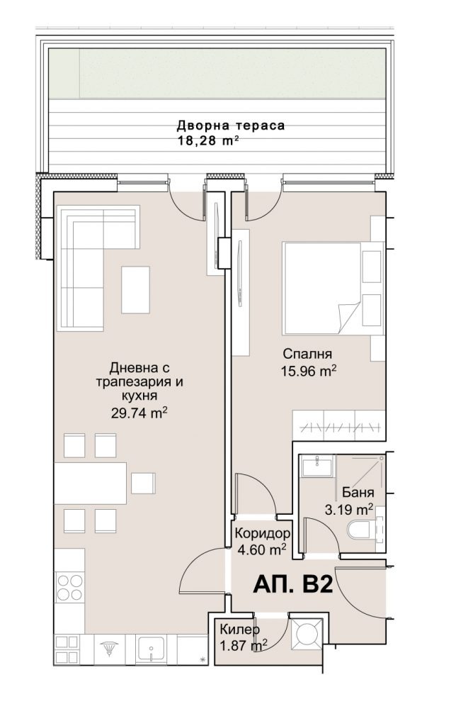 Продава 2-СТАЕН, гр. София, ПЗ Хладилника, снимка 11 - Апартаменти - 55232266