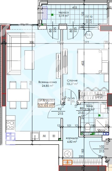 Продава 2-СТАЕН, гр. Пловдив, Тракия, снимка 1 - Aпартаменти - 47502420