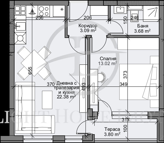 Til salg  1 soveværelse Plovdiv , Karshiyaka , 67 kvm | 91852732 - billede [3]
