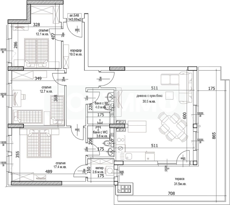 In vendita  3 camere da letto Varna , Kajsieva gradina , 167 mq | 15831635 - Immagine [8]
