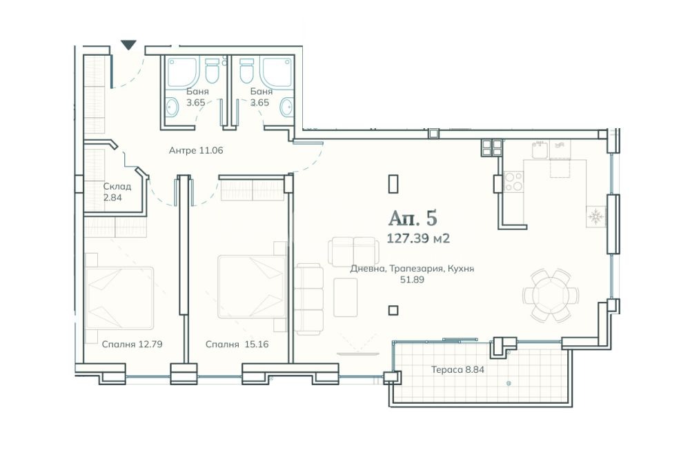 Продава 3-СТАЕН, гр. София, с. Бистрица, снимка 3 - Апартаменти - 54960847