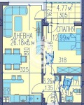 Продава  2-стаен град Пловдив , Каменица 2 , 72 кв.м | 88144433 - изображение [2]