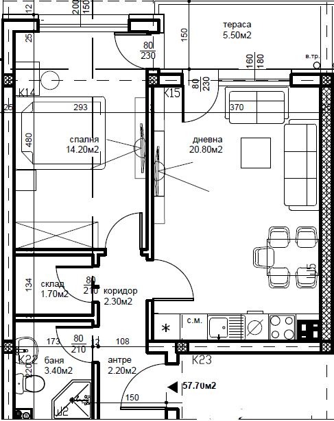Продава 2-СТАЕН, гр. Пловдив, Беломорски, снимка 5 - Апартаменти - 54034599