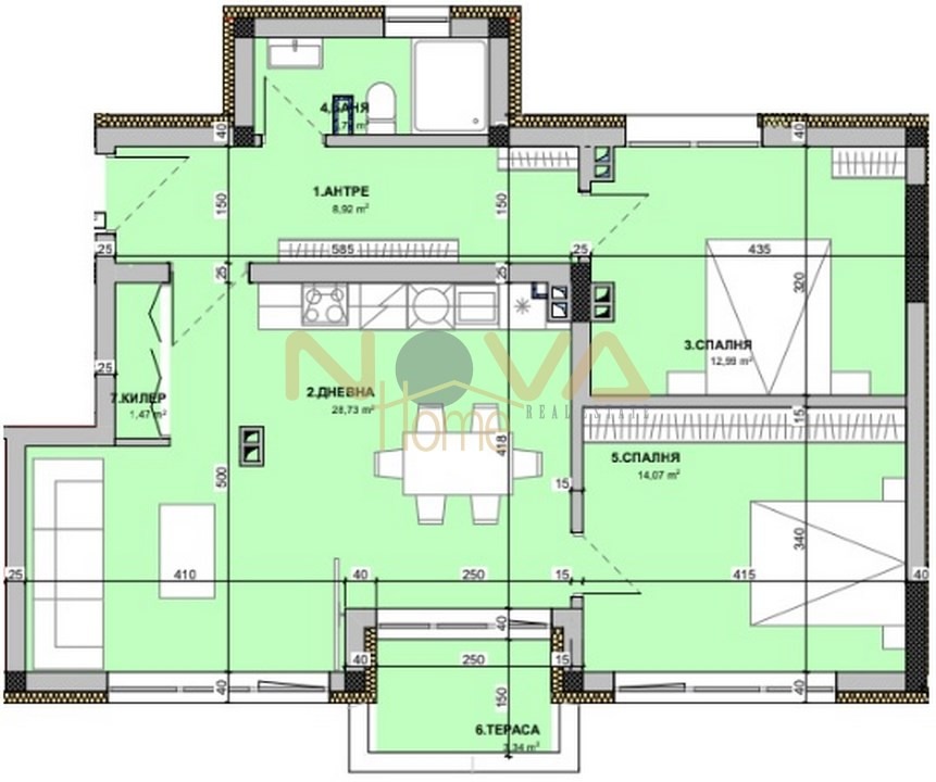Продава 3-СТАЕН, гр. Варна, Виница, снимка 2 - Апартаменти - 54675099