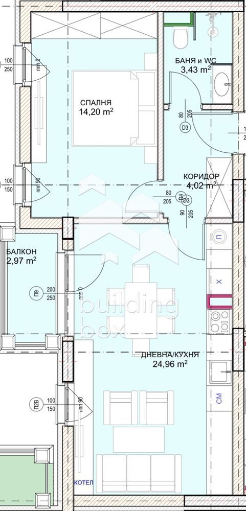 Продава 2-СТАЕН, гр. София, Малинова долина, снимка 4 - Aпартаменти - 47064733