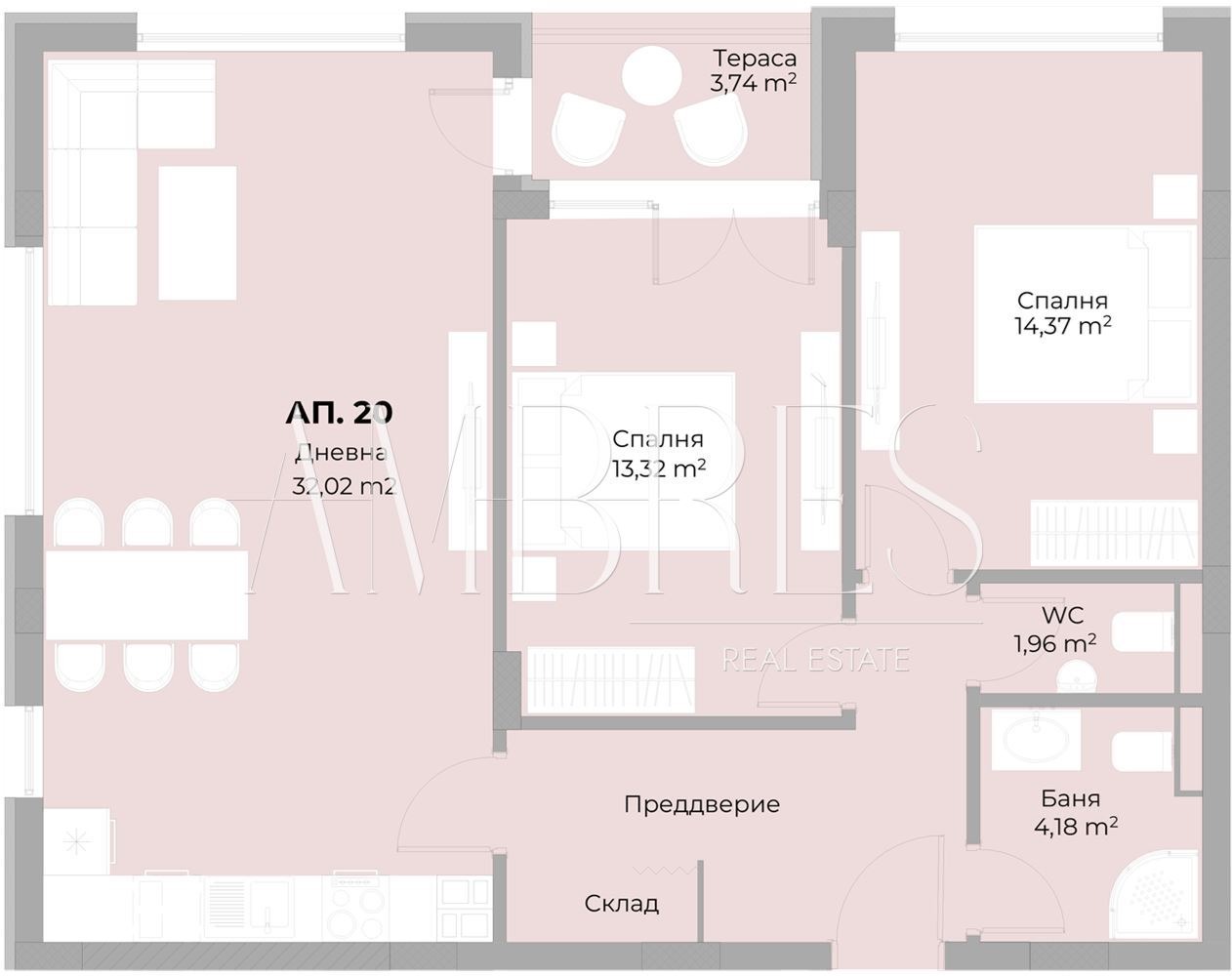Продава 3-СТАЕН, гр. Пловдив, Отдих и култура, снимка 2 - Апартаменти - 54336385