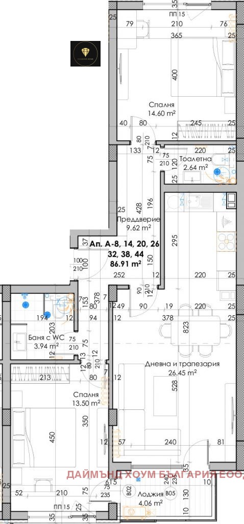 Продава 3-СТАЕН, гр. Пловдив, Южен, снимка 2 - Aпартаменти - 48113502