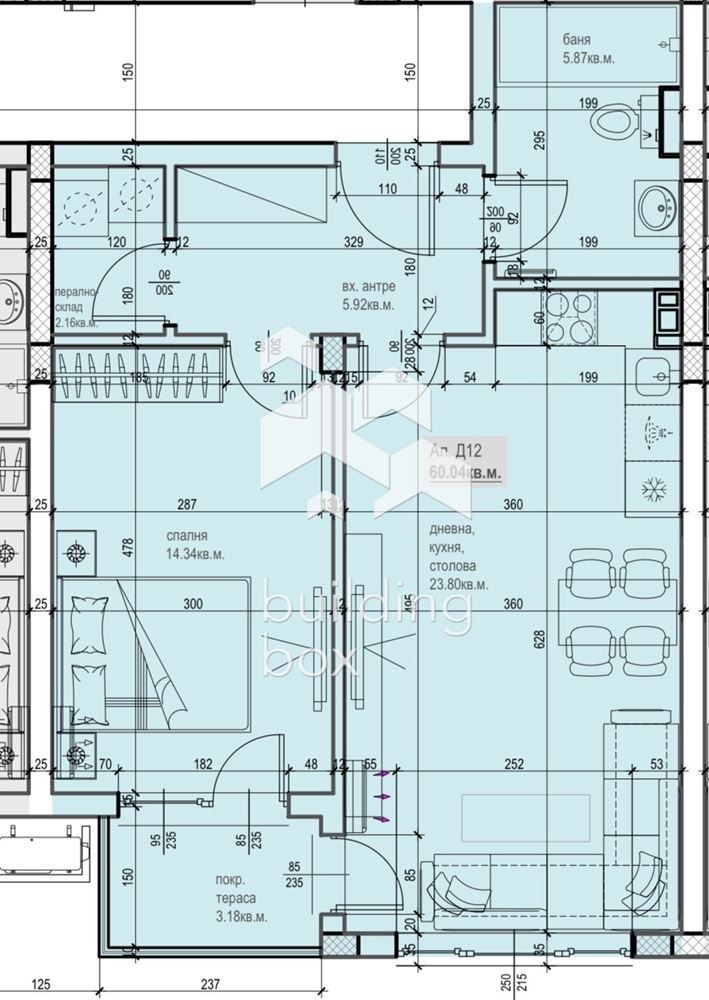 Продава 2-СТАЕН, гр. Пловдив, Остромила, снимка 16 - Апартаменти - 52847824