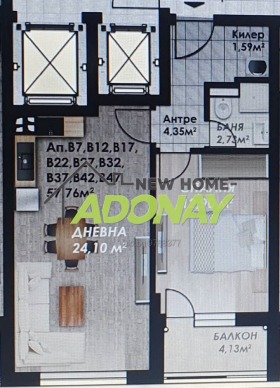 1 bedroom Gagarin, Plovdiv 1