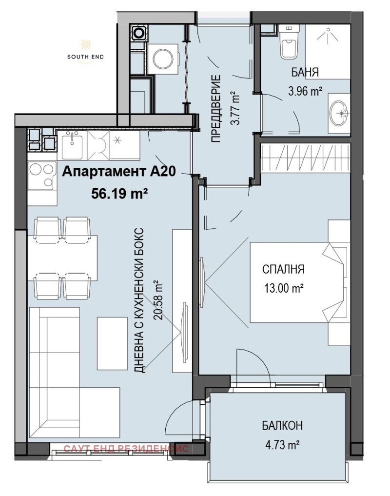 Продава 2-СТАЕН, гр. София, Кръстова вада, снимка 14 - Апартаменти - 48903683