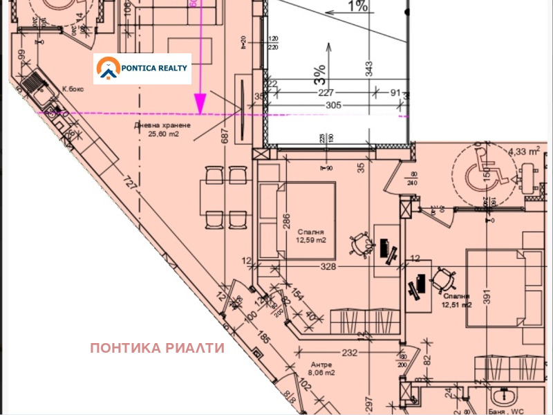 Продава 3-СТАЕН, гр. Бургас, Зорница, снимка 8 - Апартаменти - 52568365