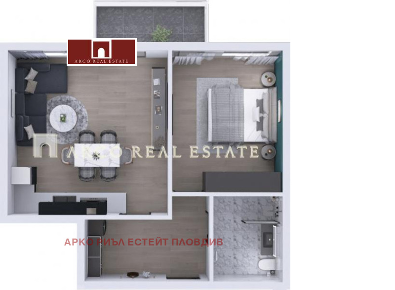 Продава  2-стаен, град Пловдив, Остромила • 76 000 EUR • ID 97520686 — holmes.bg - [1] 