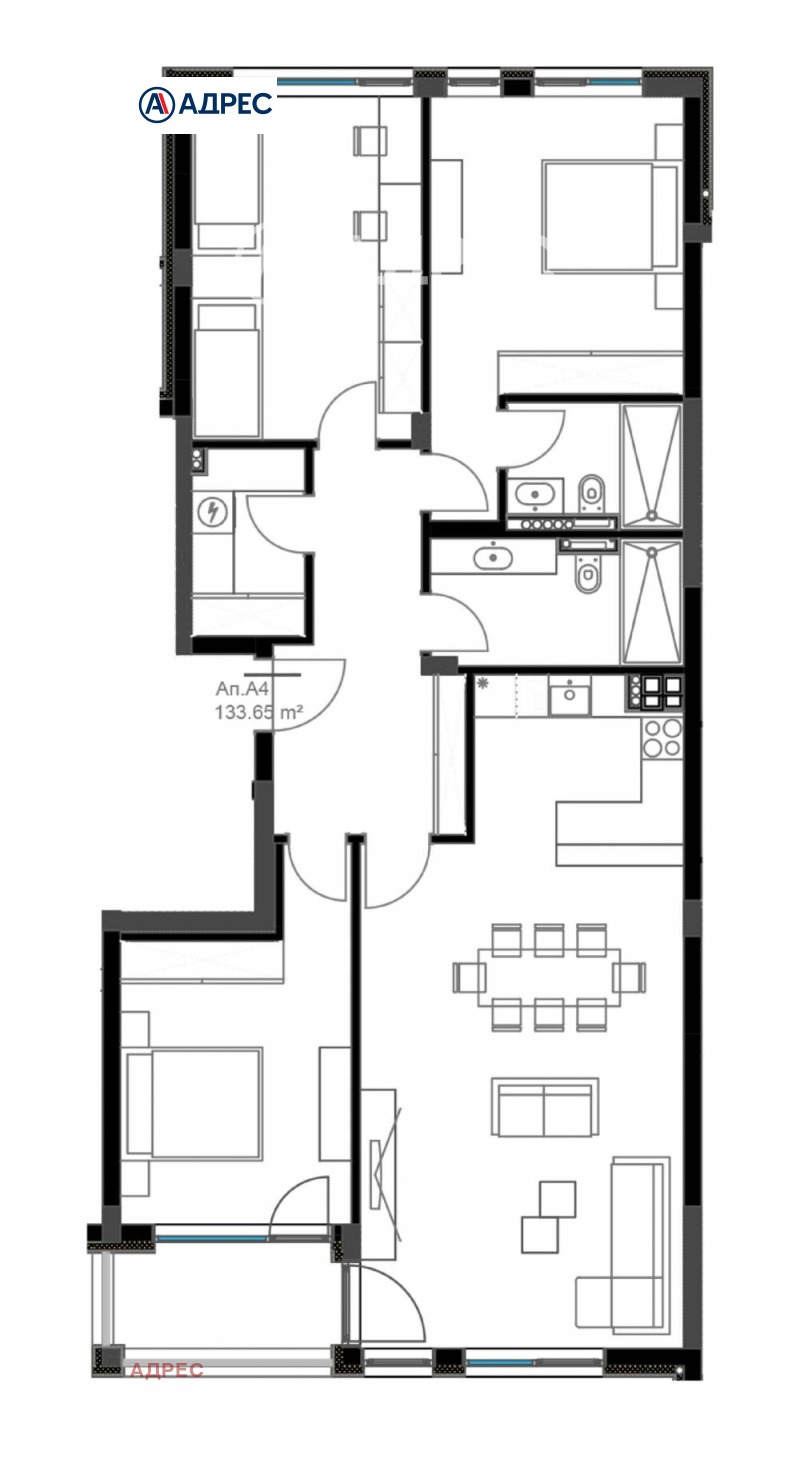 In vendita  3+ camere da letto Varna , Briz , 153 mq | 16450127 - Immagine [4]