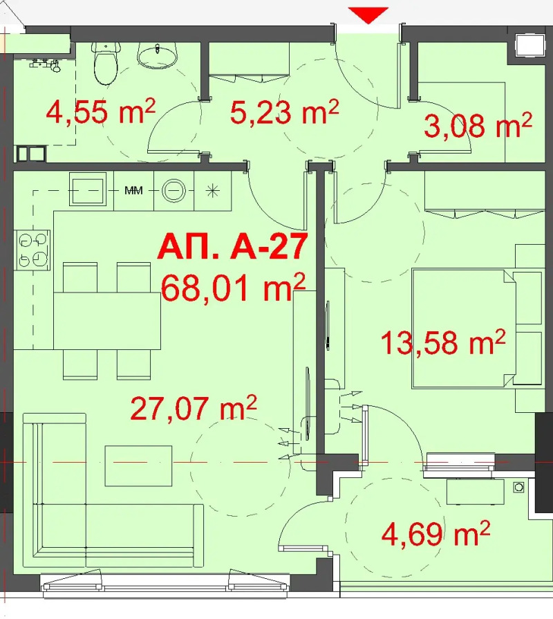 Zu verkaufen  1 Schlafzimmer Burgas , Slawejkow , 79 qm | 96894760