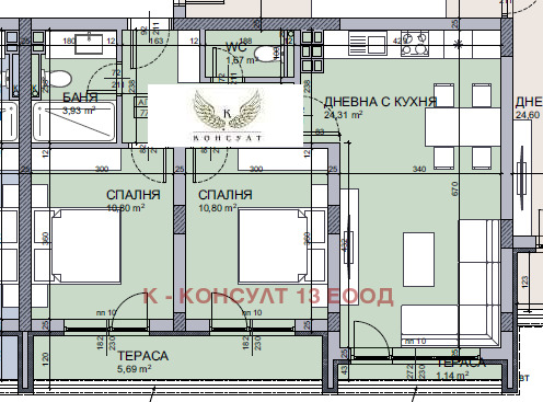 Zu verkaufen  2 Schlafzimmer Sofia , Owtscha kupel 2 , 94 qm | 23684720